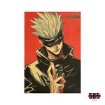 Poster Kraft Vintage - Satoru Gojo