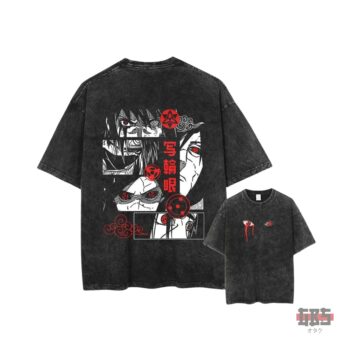 Uchiha - T-shirt 100% coton – Vintage OVERSIZE