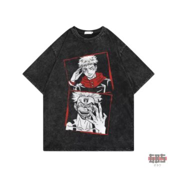 Itadori x Sukuna - T-shirt 100% coton – Vintage OVERSIZE